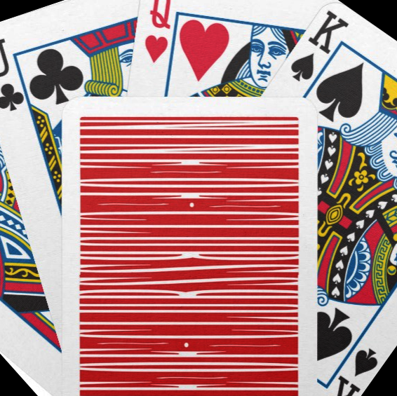 Str Red Card Playing Cards - STR (Stretch Text Reveal) - Chris Annable